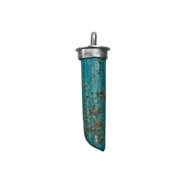Nevada Turquoise Pendant Sterling Silver #8 Turquoise